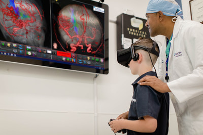 Using virtual reality headsets and a set of remote controls, Dr. Abilash Haridas, chief of pediatric neurosurgery at St. Joseph’s Children’s Hospital in Tampa, is able to guide patients through a 360-degree model of their brain to explain complex conditions and treatment options in a way they can understand.