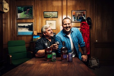 Photo credit Blake Verdoorn. Image of Fritz Rahr, founder of Rahr & Sons Brewery and Brad Neathery, cofounder & CMO of Oak & Eden Whiskey.
