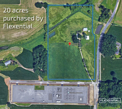 20 acres of land that Flexential purchased recently to build its largest data center ever in Portland, Ore.