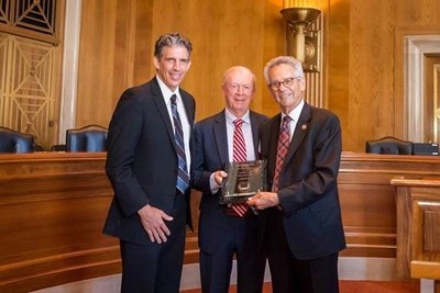 From left to right: Brian D'Andrea, Senior VP of Housing for Century; Ron Griffith, President and CEO of Century; Congressman Alan Lowenthal, CA-47