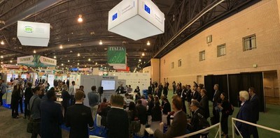 Pitch sessions at the EU Pavillon on the BIO 2019 floor