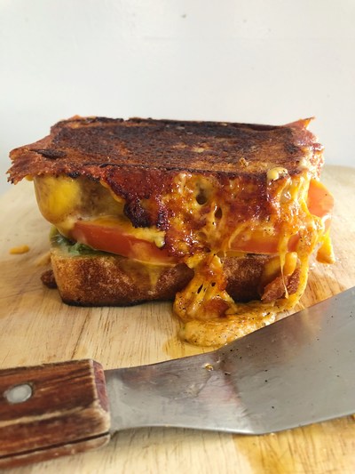 Chef Melissa King’s Grilled Double Real California Cheddar Cheese Sandwich takes something as simple as grilled cheese and perfects it with fresh ingredients.