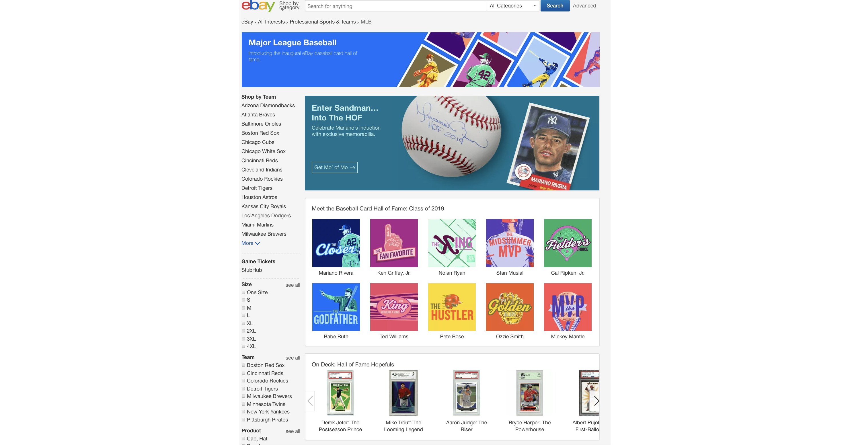 eBay Announces the Inaugural Class of the eBay Baseball Card Hall of Fame