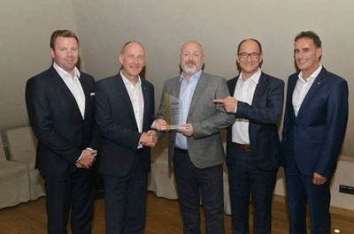 Pictured from L to R: Andrew Hofmann, Partnership Marketing Manager EMEA (DKE); Dietmar Jaeger, General Manager of the Global Sales Distribution (TDK); Andy Thomason, Supplier Business Development Manager EMEA (DKE) Hermann Reiter, Director, Global Strategic Business Development & Supplier Management (DKE); and Peter Arch, Senior Director Distribution Corporate Sales (TDK) Pictured from L to R: Andrew Hofmann, Partnership Marketing Manager EMEA (DKE); Dietmar Jaeger, General Manager of the Global Sales Distribution (TDK); Andy Thomason, Supplier Business Development Manager EMEA (DKE) Hermann Reiter, Director, Global Strategic Business Development & Supplier Management (DKE); and Peter Arch, Senior Director Distribution Corporate Sales (TDK)