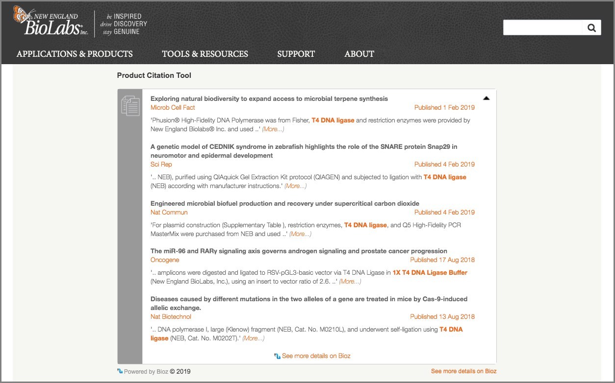 https www prnewswire com news releases bioz has partnered with neb to empower life science researchers 300866871 html