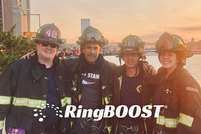 RingBoost President Paul Faust (second from left) at the 2018 Tunnel to Tower NYC 5k Event. RingBoost will be donating 5% of this month's profits to the Stephen Siller Foundation.
