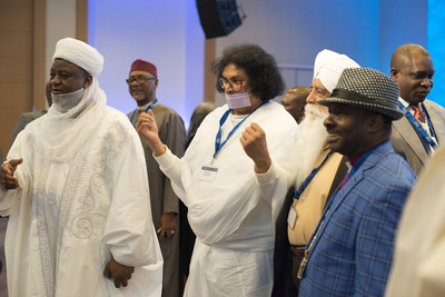 Religious communities from all over the world have expressed their solidarity and support for the International Dialogue Centre (KAICIID). In the photo, religious leaders join forces in a historic interreligious platform to protect communities in the Arab region from the effects of violent extremist rhetoric and actions. This was a pioneering initiative from the International Dialogue Centre, launched in Vienna on February 2018. (PRNewsfoto/KAICIID)