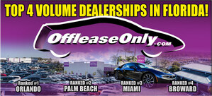 Online Used Car Giant OffLeaseOnly Ranked #1, #2, #3 and #4 in Florida Sales Volume