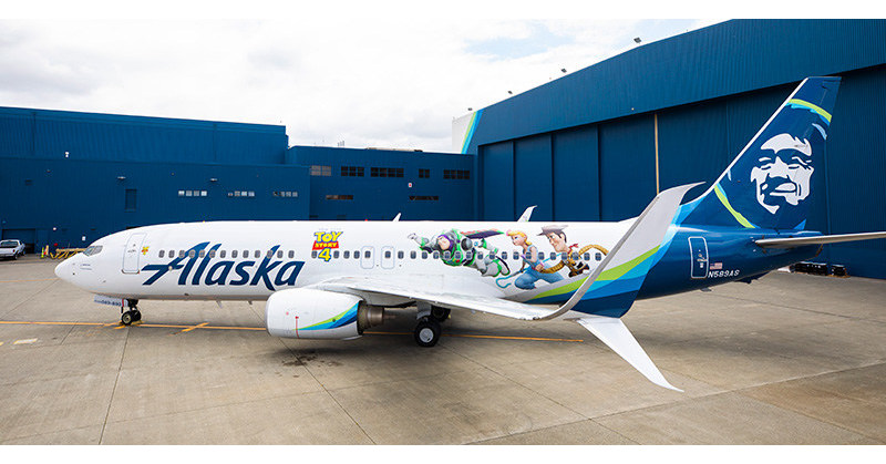 Russell Wilson scores a new Alaska Airlines livery