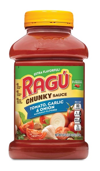 RAGU Chunky Tomato, Garlic & Onion 45oz Jar