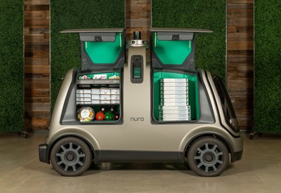 Domino’s and Nuro are joining forces on autonomous pizza delivery using the custom unmanned vehicle known as the R2. The global leader in pizza delivery will use Nuro’s unmanned fleet to serve select Houston Domino’s customers who place orders online later this year. Domino’s and Nuro are joining forces on autonomous pizza delivery using the custom unmanned vehicle known as the R2. The global leader in pizza delivery will use Nuro’s unmanned fleet to serve select Houston Domino’s customers who place orders online later this year.