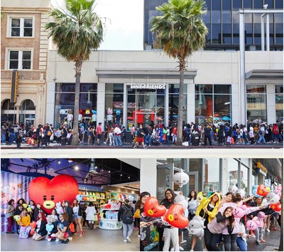LINE FRIENDS, one of the world's fastest growing global character brands, opened its second and biggest official U.S. store on Saturday, June 15.