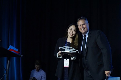 Global Marketing Manager Rachel Yoon (left) from Penta Security Systems Inc.