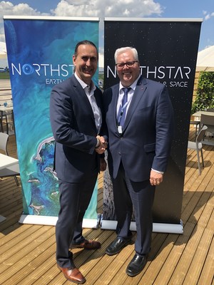 NorthStar Earth and Space CEO, Stewart Bain and CCC President and CEO, Martin Zablocki at the Paris Air Show (CNW Group/NorthStar Earth & Space Inc.)