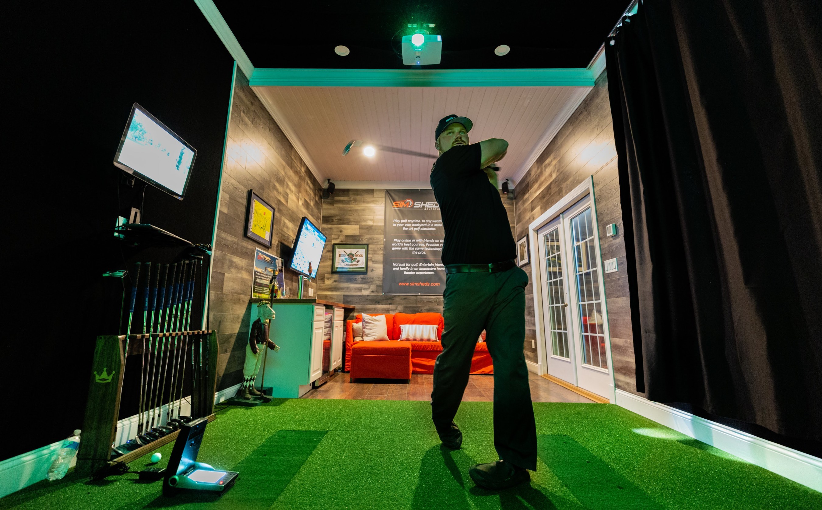 Sim Sheds Golf Simulators Bring Golf Courses To Your Backyard