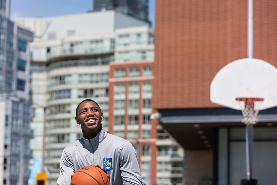 As a Team RBC athlete, RJ Barrett will build on RBC’s long-standing commitment to young people and giving back to communities (CNW Group/RBC)