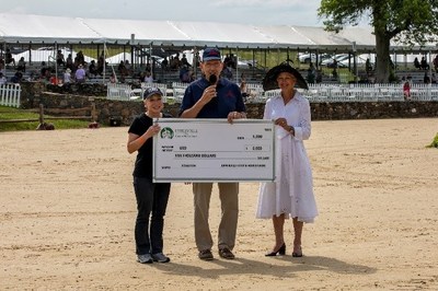 From left to right: Elaine Rogers, President and CEO of USO-Metro; C.D. Moore, COO of Caliburn; Barbara Roux, President of the Upperville Colt and Horse Show. From left to right: Elaine Rogers, President and CEO of USO-Metro; C.D. Moore, COO of Caliburn; Barbara Roux, President of the Upperville Colt and Horse Show.