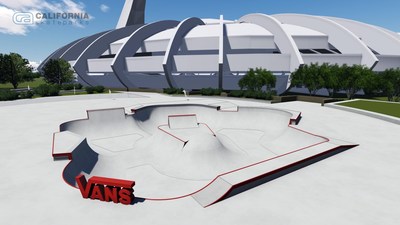 Le planchodrome Vans, situ dans le secteur 900 de l'Esplanade du Parc olympique (Groupe CNW/Parc olympique)