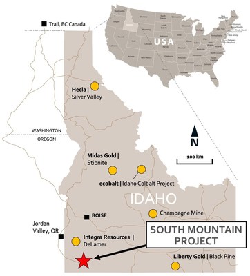 Figure 3: Project Location Map (CNW Group/BeMetals Corp.)