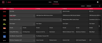 DISH Hotel Streaming TV Service Interface