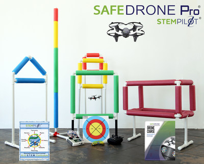 SAFEDrone Pro includes 5 foam obstacles for classroom operations.