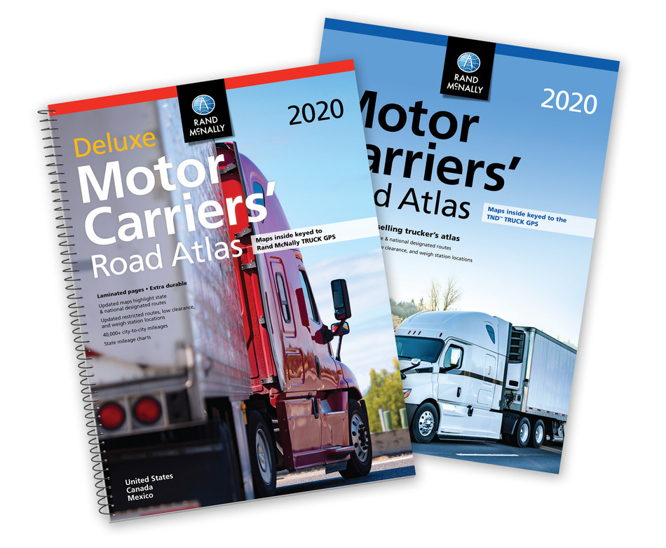 The new editions of the Rand McNally Motor Carrier's Road Atlas are available for professional truck drivers.
