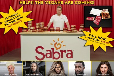 The Vegans are Coming… to Your BBQ! 
Have No Fear: Sabra is Coming to the Rescue (PRNewsfoto/Sabra Dipping Company, LLC)