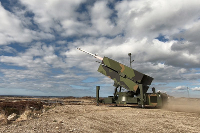 An AIM-9X® Block II missile was fired from a NASAMS launcher in a demonstration test last month in Norway. (Photo: KONGSBERG) An AIM-9X® Block II missile was fired from a NASAMS launcher in a demonstration test last month in Norway. (Photo: KONGSBERG)
