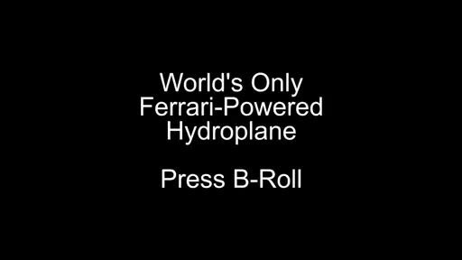 Footage of the world's only Ferrari-powered hydroplane.
