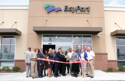 BayPort celebrated its new branch location in North Suffolk with an official ribbon-cutting and grand opening ceremony attended by Suffolk Mayor Linda T. Johnson and BayPort President and CEO, Jim Mears.