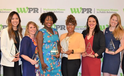 2019 Emerging Leaders Awards honorees (left to right): Thy-Ann Nguyen, Jennifer Heilman, Jackeline Stewart,<br />
Courtney Cochran, Jackie Marks and Laura Ransone