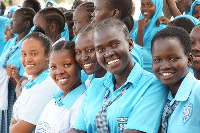 Students of the Morneau Shepell Secondary School for Girls in the Kakuma refugee camp (CNW Group/Morneau Shepell Inc.)