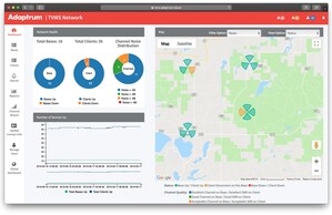 Adaptrum cloud-based network management system and scalability features give wireless network operators the tools needed to easily deploy TVWS