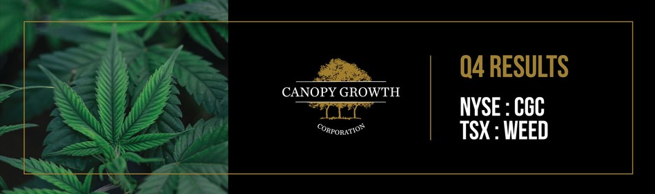 Canopy Growth Corporation reports fourth quarter and fiscal 2019 results with annual sales of ...