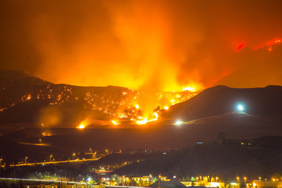 The geographic expansion of the wildland-urban interface is a key factor in the expected rise of the number of wildfires, often caused by human activity in these areas. Photo credit: iStock.com/FrozenShutter