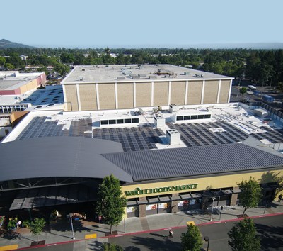 A SunPower Helix Roof solar project is delivering clean electricity to the Santa Rosa Whole Foods Market where a Helix Storage system is also installed to further decrease demand charges for the organic grocer.