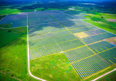 Webberville Solar Farm, is a 35 MW photovoltaic array in located in near Austin, Texas. It has 127,728 Trina Solar solar panels mounted on single-axis trackers.