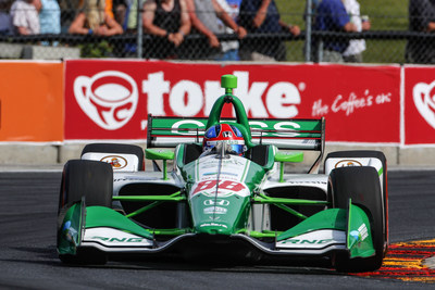 Nineteen-year-old Colton Herta became the youngest IndyCar Series pole qualifier in the history of the sport on Saturday, and will lead the field to the green tomorrow in his Harding Steinbrenner Racing Honda for the REV Group Grand Prix at Road America in Wisconsin.