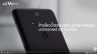 LG V50 ThinQ: Under Glass Design