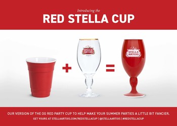 This summer Stella Artois is dethroning the OG red party cup and helping people everywhere upgrade their summer celebrations with the debut of its new Red Stella Cup. To flip to a red cup with a stem head to StellaArtois.com/RedStellaCup.
