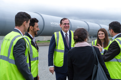 US Department of Transportation officials visit HyperloopTT's full-scale system in Toulouse
