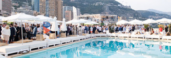 Pre Summit Sunset Networking Reception Hosted by Chainstarter Ventures at the Rooftop Terrace at the Fairmont Monte Carlo Hotel