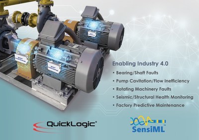 AI Solution for Industrial Sensor Endpoints - Multi-core SoC with FPGA and end-to-end AI software toolkit - SensiML Analytics Toolkit + QuickLogic&rsquo;s Merced HDK Enable Fast AI Endpoint Solution Development. A Complete End-to-End HW and SW Solution for Time Series Sensors.