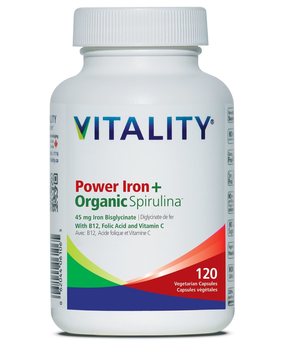 Vitality Launches Line Extension of Power Iron + Organic Spirulina in