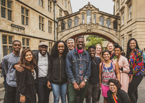 The 2017 Frederick Douglass Global Fellows with faculty in Oxford, England