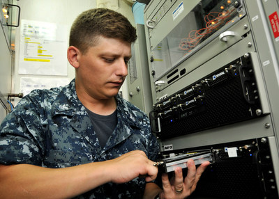 Crystal Group RS375T rugged servers in use on a U.S. Navy submarine. Photo Credit: U.S. Navy. The appearance of U.S. Department of Defense (DoD) visual information does not imply or constitute DoD endorsement.