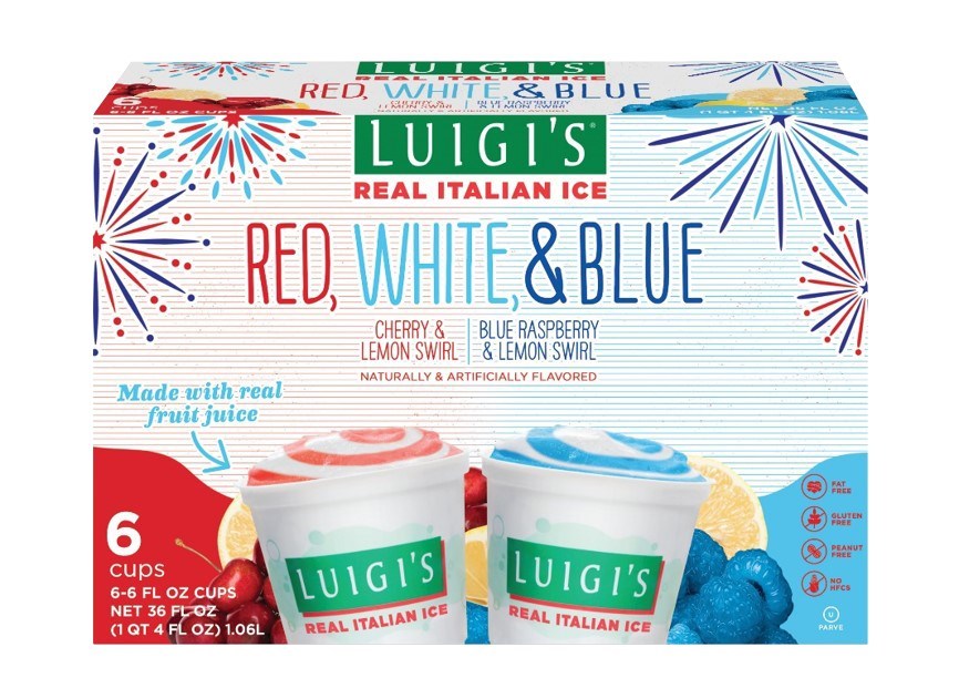 Luigis® Real Italian Ice Debuts Red White And Blue Variety Box 6623