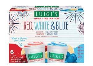 LUIGI'S® Real Italian Ice Debuts Red, White, &amp; Blue Variety Box