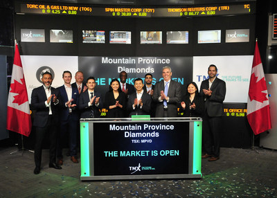 Mountain Province Diamonds Inc. Opens the Market (CNW Group/TMX Group Limited)