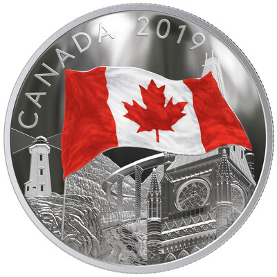 La pice en argent fin  La trame du Canada  de la Monnaie royale canadienne (Groupe CNW/Monnaie royale canadienne)
